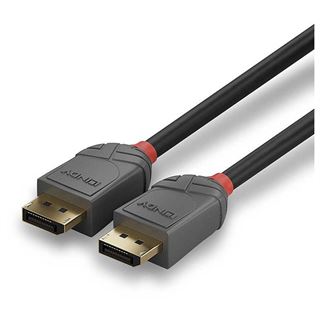 (&euro;19,80*/1m) 0.50m Lindy Displayport 1.4 Anschlusskabel 3-fach