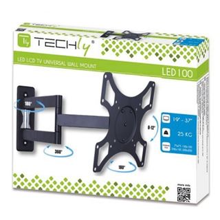 Techly Wandhalterung LCD 19"-37" neig/drehbar 3 Gelenke