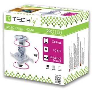 Techly Universal Deckenhalterung f&uuml;r Beamer, wei&szlig;