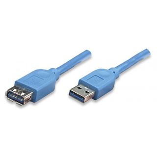 (€7,90*/1m) 1.00m Techly USB3.0 Verlängerungskabel