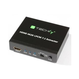Techly HDMI Audio-Extractor LPCM 7.1 4K, UHD, 3D