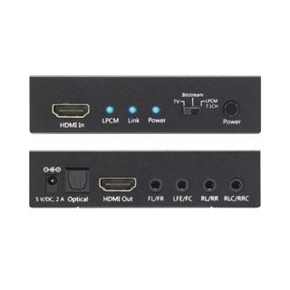Techly HDMI Audio-Extractor LPCM 7.1 4K, UHD, 3D