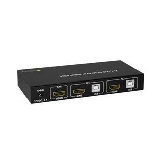 Techly KVM Switch USB, HDMI, 4K, 2 Wege