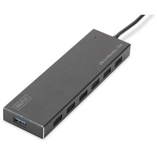 Digitus 7-Port-USB-Hub 7xUSB3.0 Alu schw.matt +NT +Kabel