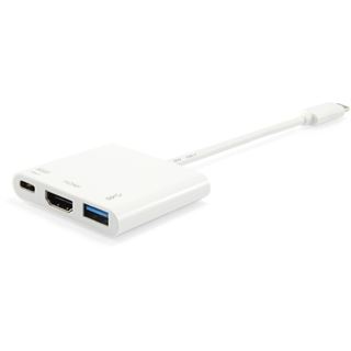 Equip 133461 USB Typ C zu HDMI Buchse USB A Buchse PD Adapter