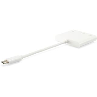 Equip 133461 USB Typ C zu HDMI Buchse USB A Buchse PD Adapter