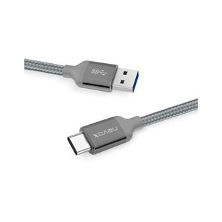 Nevox USB Type C zu USB 3.0 Datenkabel, Nylon geflochten, 2 m