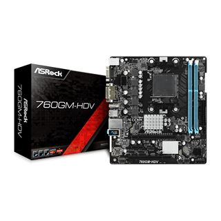 ASRock ASRock 760GM-HDV AMD 760G So.AM3+ Dual Channel DDR3 mATX Retail