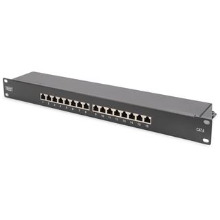 Digitus Professional Patchpanel 1HE 16-Port Cat6 geschirmt schwarz