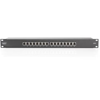 Digitus Professional Patchpanel 1HE 16-Port Cat6 geschirmt schwarz