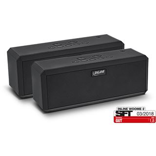 InLine WOOME 2 - True Wireless Stereo Bluetooth Lautsprecher,