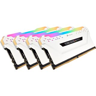 32GB Corsair Vengeance RGB PRO wei&szlig; DDR4-2666 DIMM CL16 Quad Kit