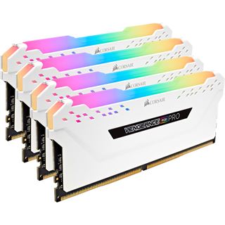 32GB Corsair Vengeance RGB PRO wei&szlig; DDR4-2666 DIMM CL16 Quad Kit