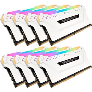 64GB Corsair Vengeance RGB PRO wei&szlig; DDR4-2666 DIMM CL16 Octa Kit