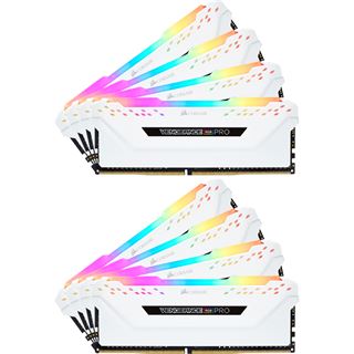 64GB Corsair Vengeance RGB PRO wei&szlig; DDR4-2666 DIMM CL16 Octa Kit