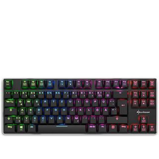 Sharkoon Tastatur PureWriter TKL RGB USB, DE Layout blau