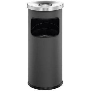 DURABLE Papierkorb SAFE, mit Ascher, 17 Liter, anthrazit