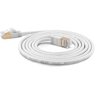 0.10m wantec Cat. 7 Rohkabel Patchkabel S/STP RJ45 Stecker auf RJ45