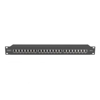 Digitus Patchpanel 1HE 24-Port Cat6a geschirmt schwarz