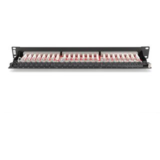 Digitus Patchpanel 1HE 24-Port Cat6a geschirmt schwarz