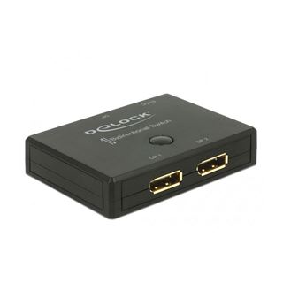 Delock Switch Displayport 2 - 1 bidirektional 4k 60 Hz