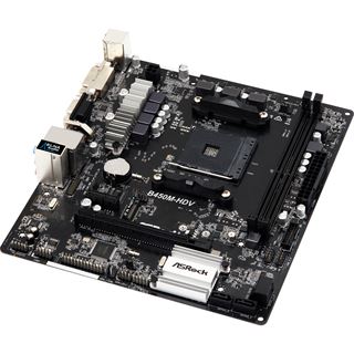 ASRock B450M-HDV AMD B450 So.AM4 Dual Channel DDR4 mATX Retail