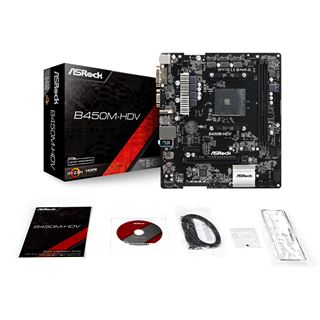 ASRock B450M-HDV AMD B450 So.AM4 Dual Channel DDR4 mATX Retail