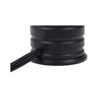 Alphacool Powerbutton mit Taster 19mm blau beleuchtet - Deep Black
