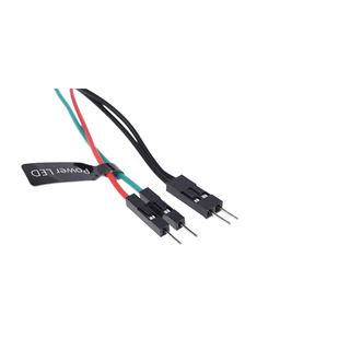 Alphacool Powerbutton mit Taster 19mm blau beleuchtet - Deep Black