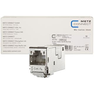 METZ CONNECT E-DAT modul Cat.6A Buchse 8(8), VPE 12 Stück