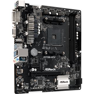 ASRock X370M-HDV AMD X370 So.AM4 Dual Channel DDR4 mATX Retail