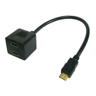 Techly HDMI Videokabel Splitter Stecker auf 2x HDMI Buchse