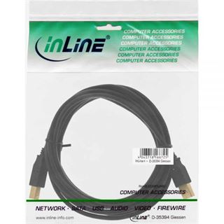 (€1,38*/1m) 5.00m InLine USB2.0 Anschlusskabel USB A Stecker auf