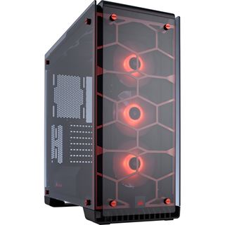 Corsair Crystal 570X RGB mit Sichtfenster Midi Tower ohne Netzteil rot