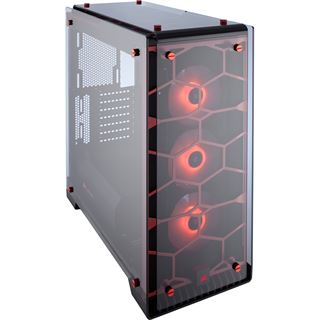 Corsair Crystal 570X RGB mit Sichtfenster Midi Tower ohne Netzteil rot