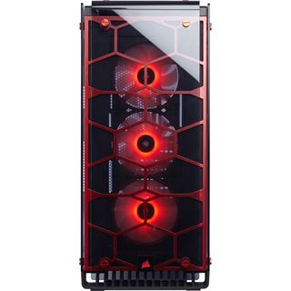 Corsair Crystal 570X RGB mit Sichtfenster Midi Tower ohne Netzteil rot