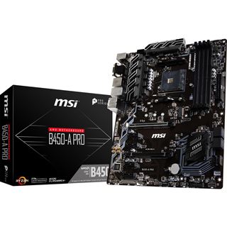 MSI B450-A Pro AMD B450 So.AM4 Dual Channel DDR4 ATX Retail