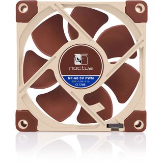 Noctua NF-A8 5V PWM 80x80x25mm 450-2200 U/min 17.7 dB(A) braun/beige