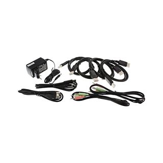 InLine KVM Desktop Switch, 2-fach, Dual-Monitor DisplayPort 1.2, 4K,