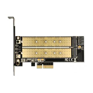 Delock PCIe-Card x4 > M2 KeyB + NVMe M.2 KeyM LowProfile