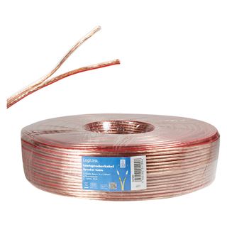 LogiLink Lautsprecherkabel, 2 x 1,50 qmm, 100 m