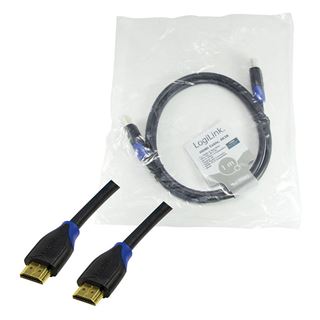 (&euro;6,90*/1m) 1.00m LogiLink HDMI2.0 Anschlusskabel High-Speed mit