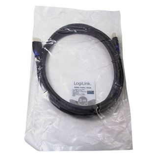 (€2,63*/1m) 3.00m LogiLink HDMI2.0 Anschlusskabel High-Speed mit