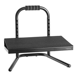 LogiLink Fu&szlig;st&uuml;tze, h&ouml;henverstellbar, schwarz