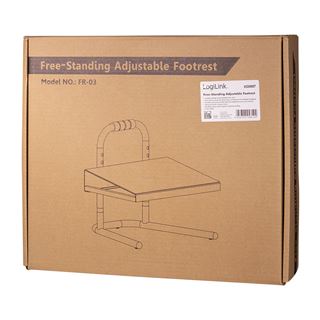 LogiLink Fu&szlig;st&uuml;tze, h&ouml;henverstellbar, schwarz