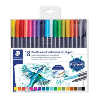 STAEDTLER Doppel-Fasermaler marsgrahic duo, 18er Etui