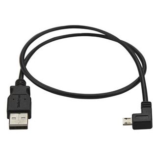 0.50m Startech Micro USB Lade- und Sync-Kabel St/St - Links gewinkelt