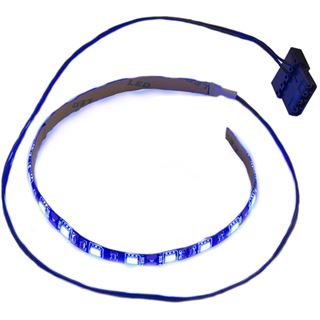 Inter-Tech LED Streifen 30cm, Molex, Blaue LEDs