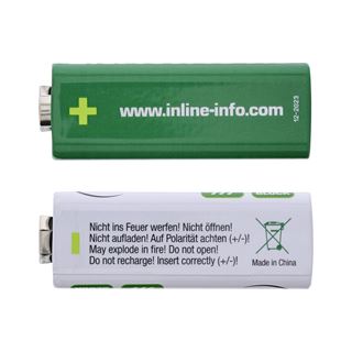 InLine Alkaline High Energy Batterie, 9V Block 6LR61, 2er Blister