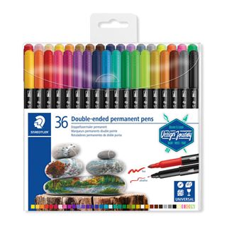 STAEDTLER Doppel-Fasermaler Twin-tip, 36er Kunststoff-Etui